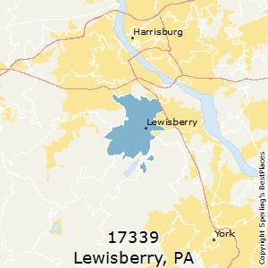 Lewisberry,Pennsylvania County Map