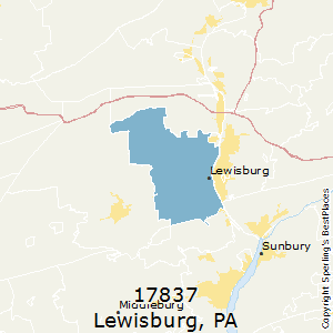 Lewisburg,Pennsylvania County Map