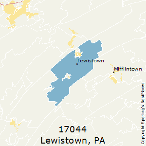 Lewistown,Pennsylvania County Map