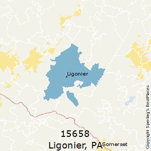 Ligonier,Pennsylvania County Map
