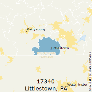 Littlestown,Pennsylvania County Map