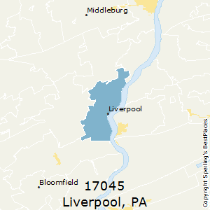 Liverpool,Pennsylvania County Map