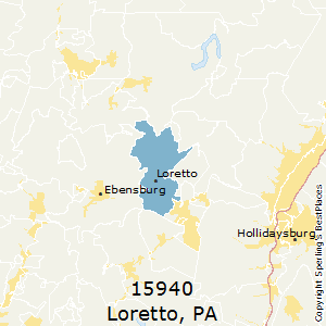 Loretto,Pennsylvania County Map