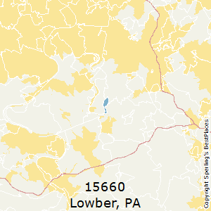 Lowber,Pennsylvania County Map