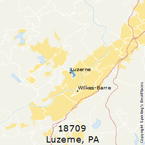 Luzerne,Pennsylvania County Map
