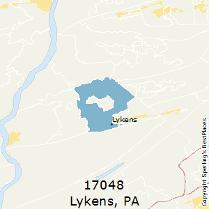 Lykens,Pennsylvania County Map