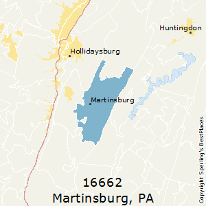 Martinsburg,Pennsylvania County Map