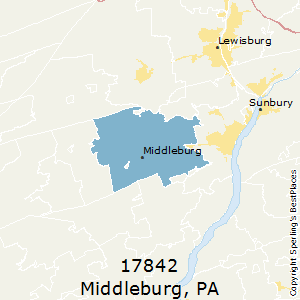 Middleburg,Pennsylvania(17842) Zip Code Map