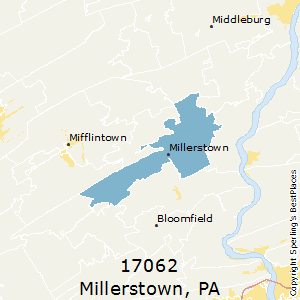 Millerstown,Pennsylvania County Map