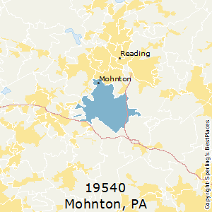 Mohnton,Pennsylvania County Map