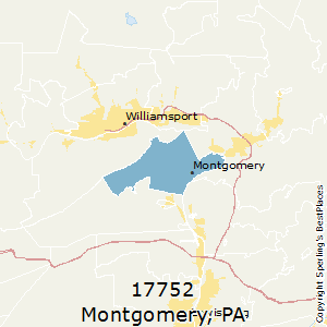 Montgomery,Pennsylvania(17752) Zip Code Map