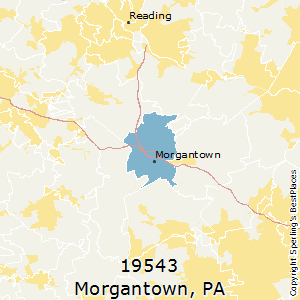 Morgantown,Pennsylvania County Map