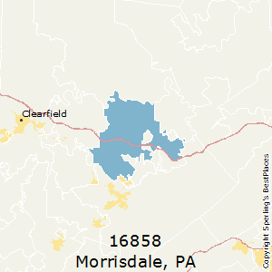 Morrisdale,Pennsylvania(16858) Zip Code Map