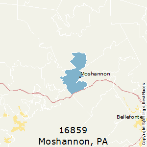 Moshannon,Pennsylvania County Map