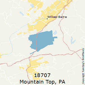 Mountain_Top,Pennsylvania County Map