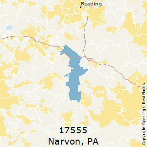 Narvon,Pennsylvania County Map