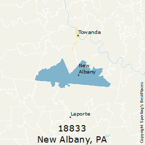 New_Albany,Pennsylvania County Map