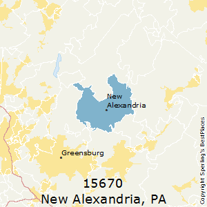 New_Alexandria,Pennsylvania County Map