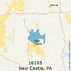 New_Castle,Pennsylvania County Map