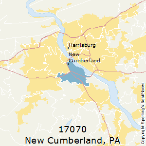 New_Cumberland,Pennsylvania County Map