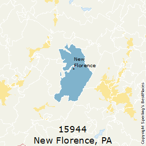 New_Florence,Pennsylvania County Map