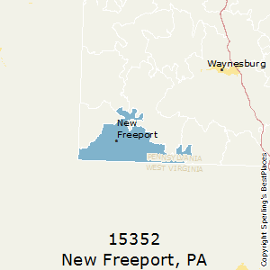 New_Freeport,Pennsylvania County Map