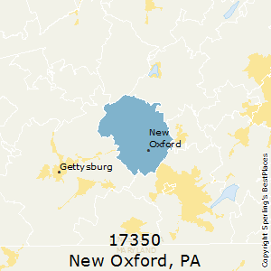 New_Oxford,Pennsylvania County Map