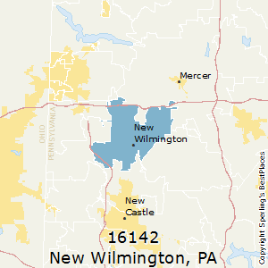 New_Wilmington,Pennsylvania County Map