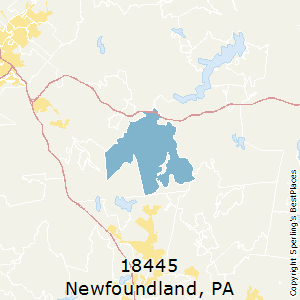 Newfoundland,Pennsylvania County Map