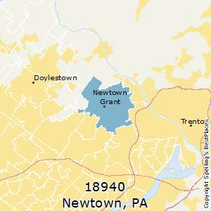 Newtown,Pennsylvania County Map