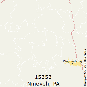 Nineveh,Pennsylvania County Map