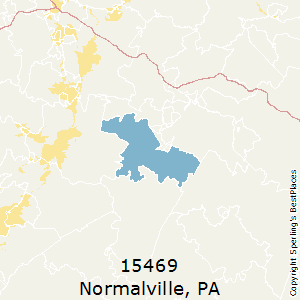 Normalville,Pennsylvania County Map