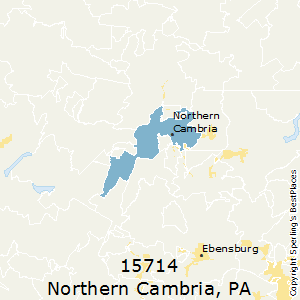 Northern_Cambria,Pennsylvania County Map