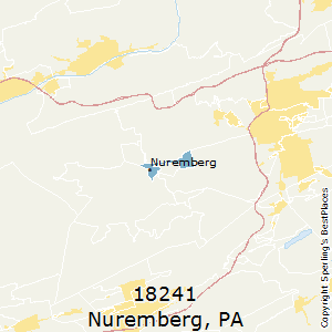 Nuremberg,Pennsylvania County Map