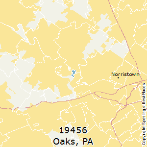 Oaks,Pennsylvania County Map