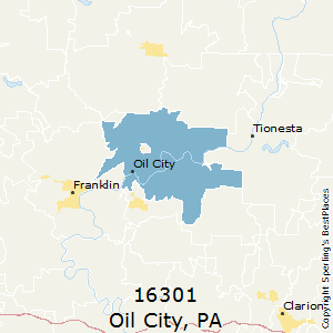 Oil_City,Pennsylvania County Map