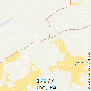 Ono,Pennsylvania County Map
