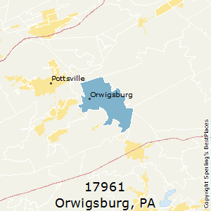 Orwigsburg,Pennsylvania County Map