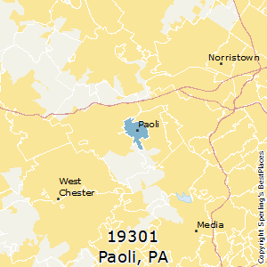 Paoli,Pennsylvania County Map