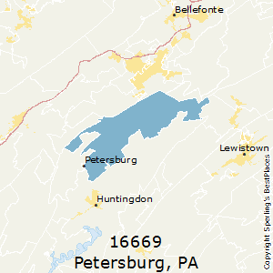 Petersburg,Pennsylvania County Map