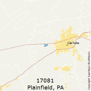 Plainfield,Pennsylvania County Map