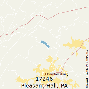 Pleasant_Hall,Pennsylvania County Map