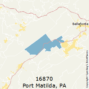 Port_Matilda,Pennsylvania County Map