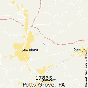 Potts_Grove,Pennsylvania County Map