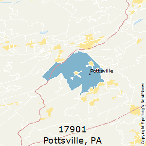 Pottsville,Pennsylvania County Map