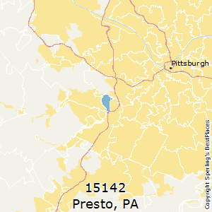 Presto,Pennsylvania County Map