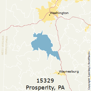 Prosperity,Pennsylvania County Map