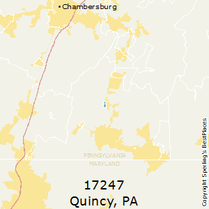 Quincy,Pennsylvania County Map