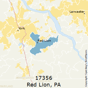 Red_Lion,Pennsylvania County Map