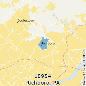 Richboro,Pennsylvania County Map
